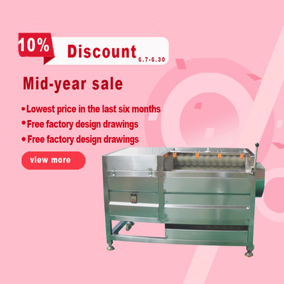 1600*950*1000mm Root Vegetable Ginger Potato Carrot Cassava Peeler and Washer Machine