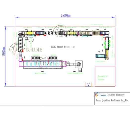 High Productivity Wheat Frozen French Fries Production Line for Potato Processing