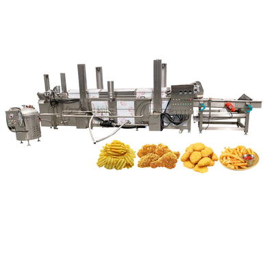 Highly Recommended Small Continuous Conveyor Potato Chips Fryer Machine for Food Shop