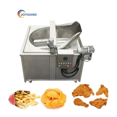 Fast Temperature Rising Automatic Stir Chicken Wings Frying Machine for Snack Foods